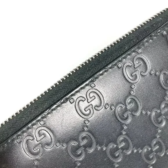 GUCCI 307987 Guccissima GG Long wallet Zip Around Long Wallet - Picture 10 of 14